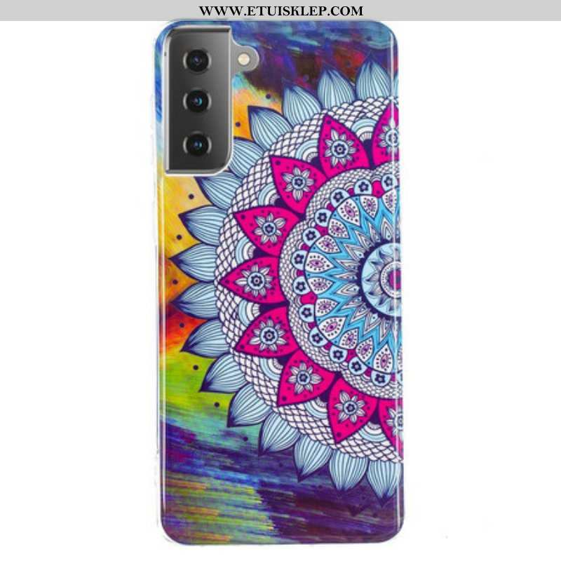 Etui do Samsung Galaxy S21 5G Fluorescencyjna Kolorowa Mandala